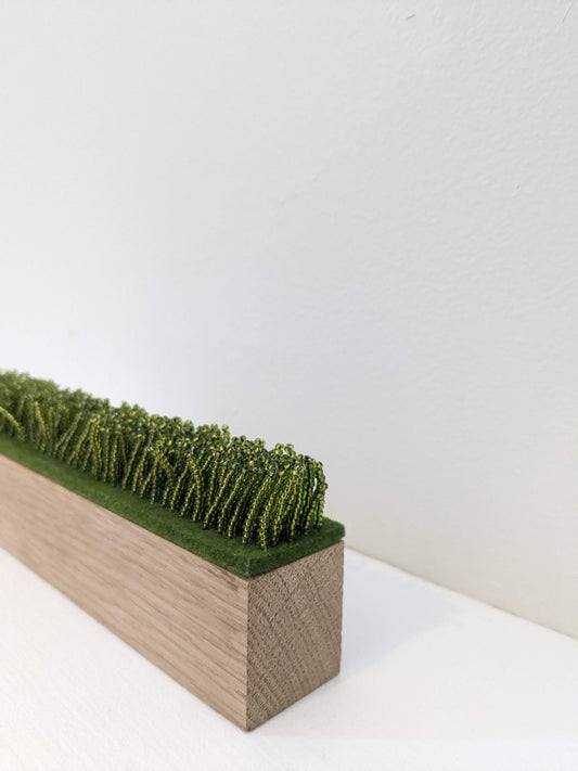 they built fields of grass on sawdust (oak)