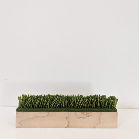 they built fields of grass on sawdust (maple)