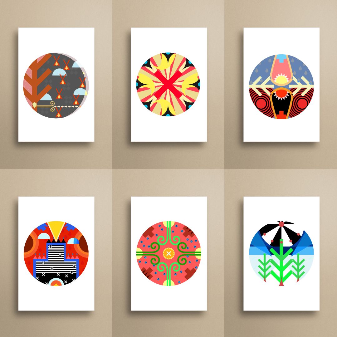 "13 Moons" Greeting Cards