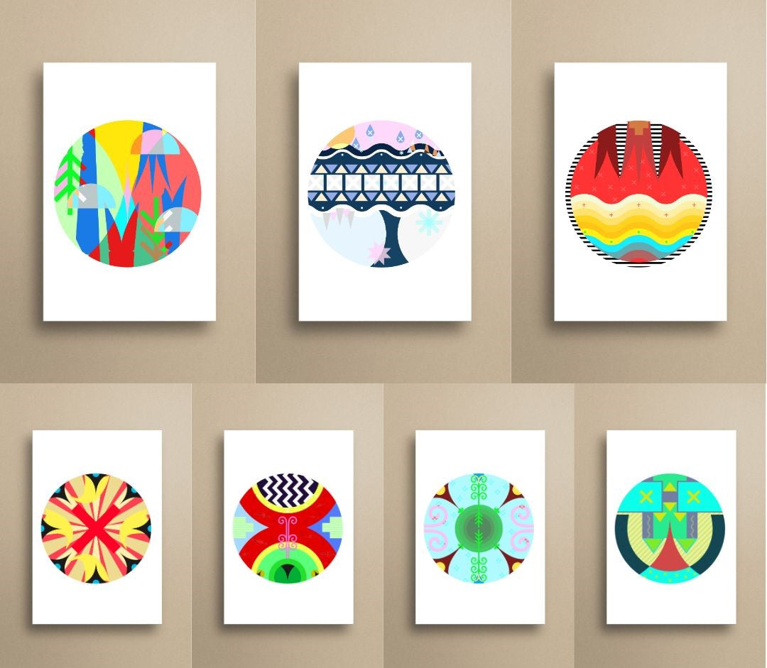 "13 Moons" Greeting Cards