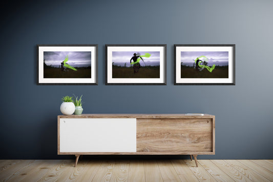 becomes body of water - Triptych Set 1