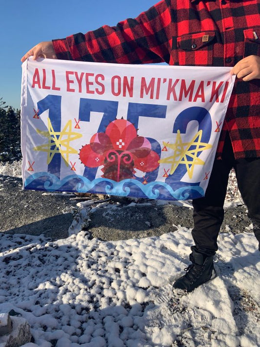 ALL EYES ON MI'KMA'KI flag